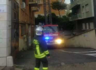 Incendio in via Michele di Lando